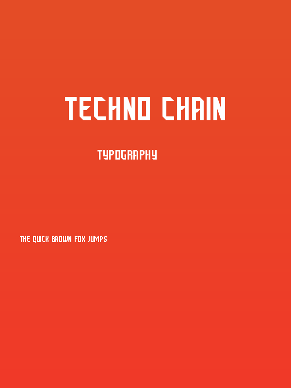 Techno Chain Poster