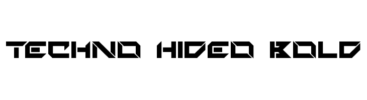 Techno Hideo Bold  Fuentes Gratis Descargar