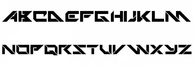 Techno Hideo Bold 字体 大写