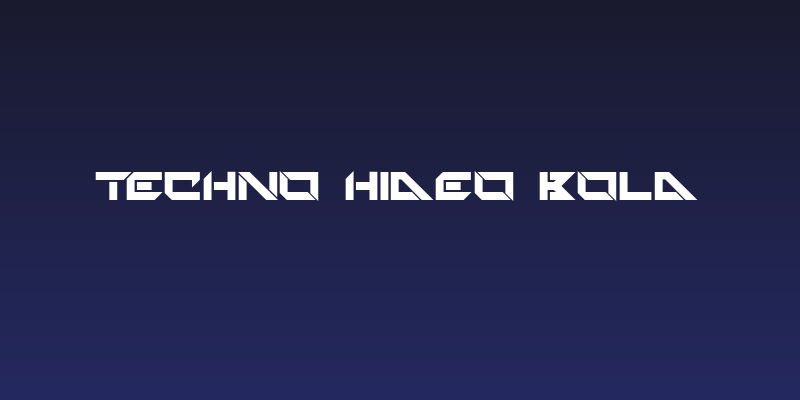 Techno Hideo Bold Social Header