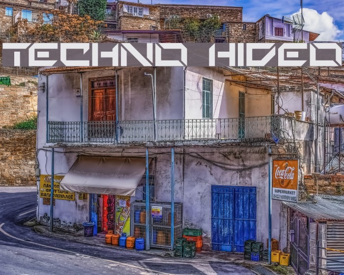 Techno Hideo Font examples