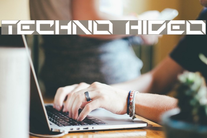 Techno Hideo Font examples