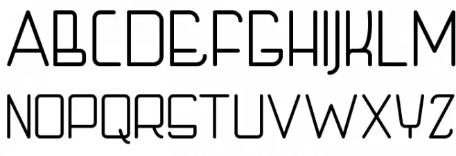 Techno LCD Шрифта ВЕРХНИЙ