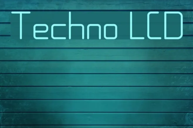 Techno LCD Example 2