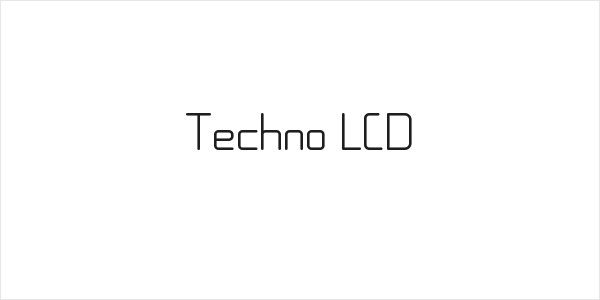 Techno LCD Logo