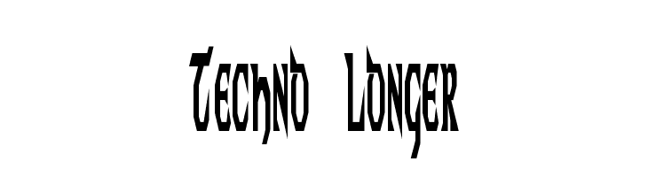 Techno Longer  Скачать бесплатные шрифты
