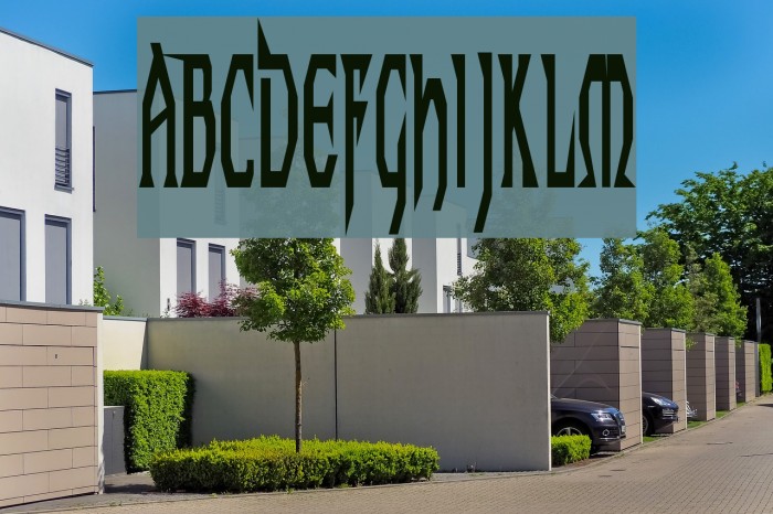 Techno Longer Font examples