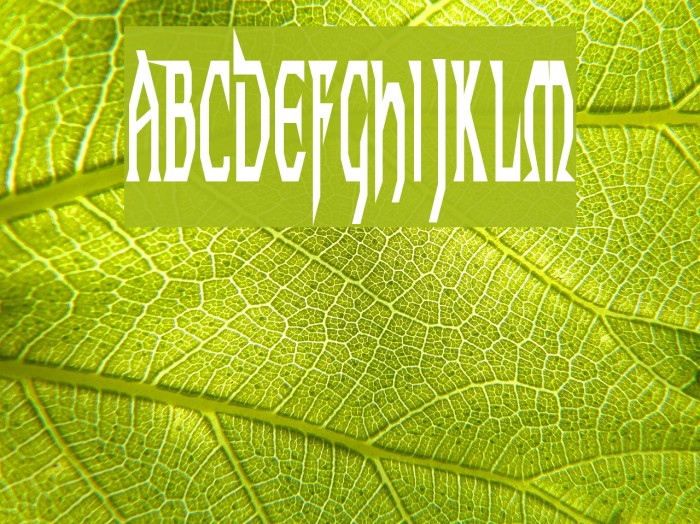 Techno Longer Font examples