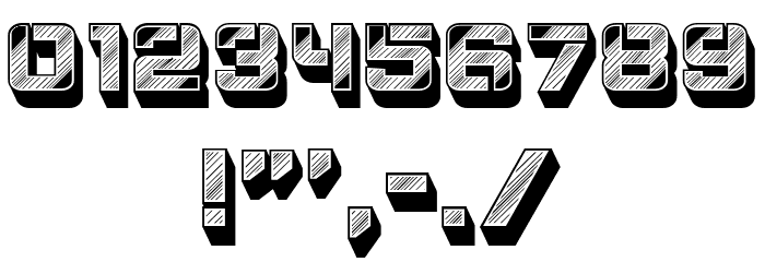 Techno Regular Font OTHER CHARS