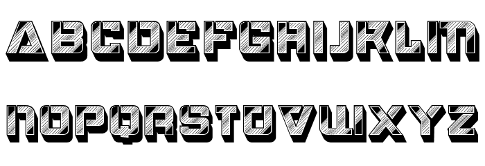 Techno Regular Font LOWERCASE