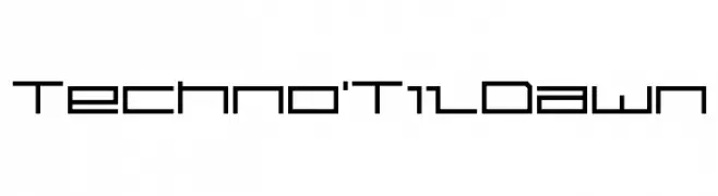 Techno 'Til Dawn  フリーフォントのダウンロード