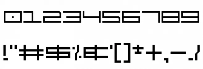 Techno 'Til Dawn Font OTHER CHARS