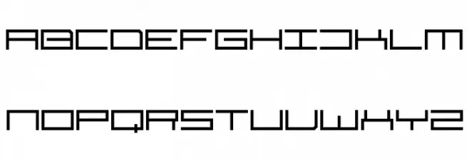 Techno 'Til Dawn フォント 大文字