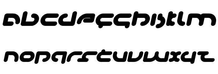 Techno Various Bold Italic Font LOWERCASE