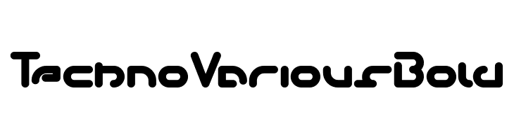 Techno Various Bold  Frei Schriftart Herunterladen