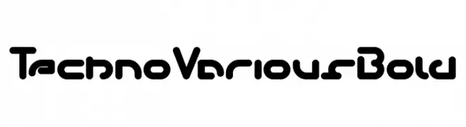 Techno Various Bold  font caratteri gratis