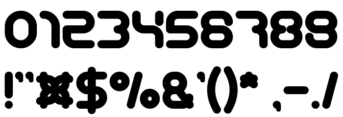 Techno Various Bold Font OTHER CHARS