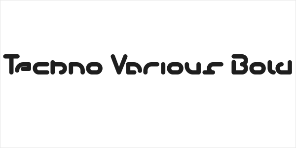 Techno Various Bold Logo