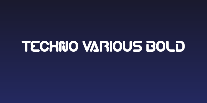 Techno Various Bold Social Header