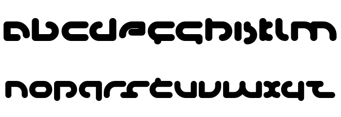 Techno Various Bold Font LOWERCASE
