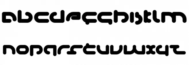Techno Various Bold Caratteri MINUSCOLO