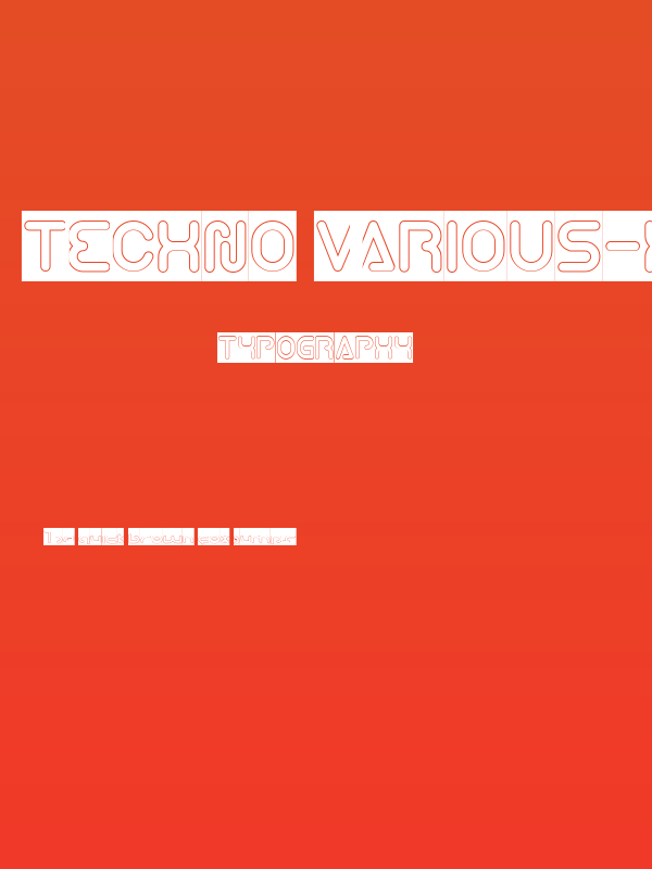 Techno Various-Hollow-Inverse Poster