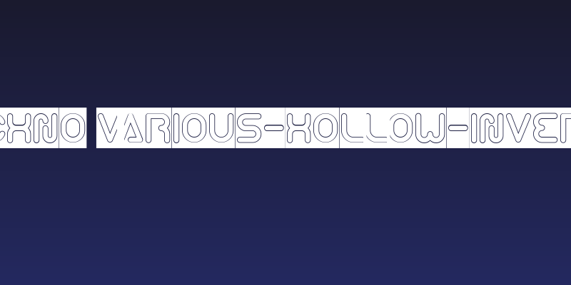 Techno Various-Hollow-Inverse Social Header