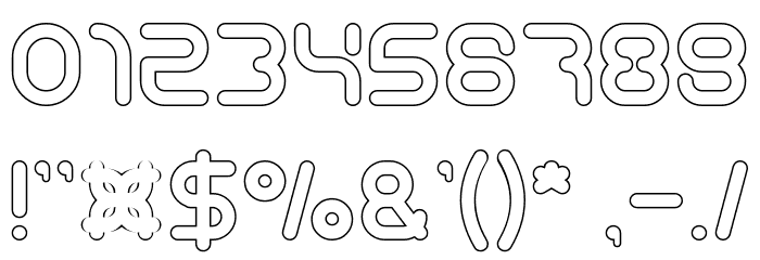 Techno Various-Hollow Font OTHER CHARS