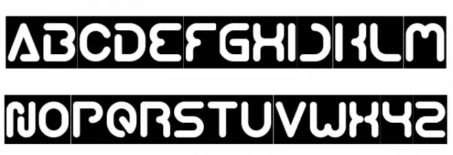 Techno Various-Inverse 字体 大写