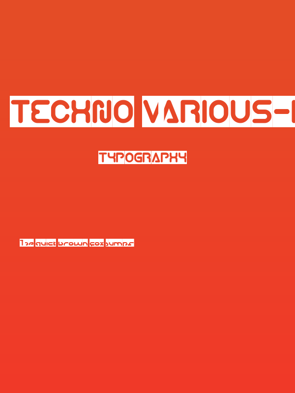 Techno Various-Inverse Poster