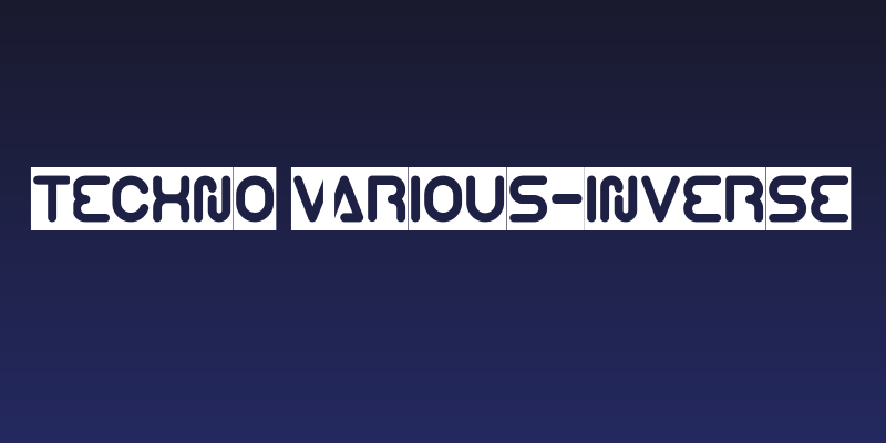 Techno Various-Inverse Social Header