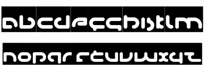 Techno Various-Inverse फ़ॉन्ट लोअरकेस