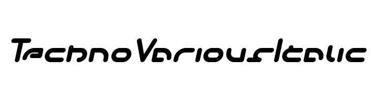 Techno Various Italic  Descarca Fonturi Gratis