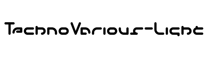 Techno Various-Light  Frei Schriftart Herunterladen