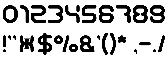 Techno Various-Light Font OTHER CHARS