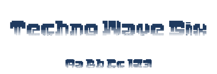Techno Wave Six Font Preview