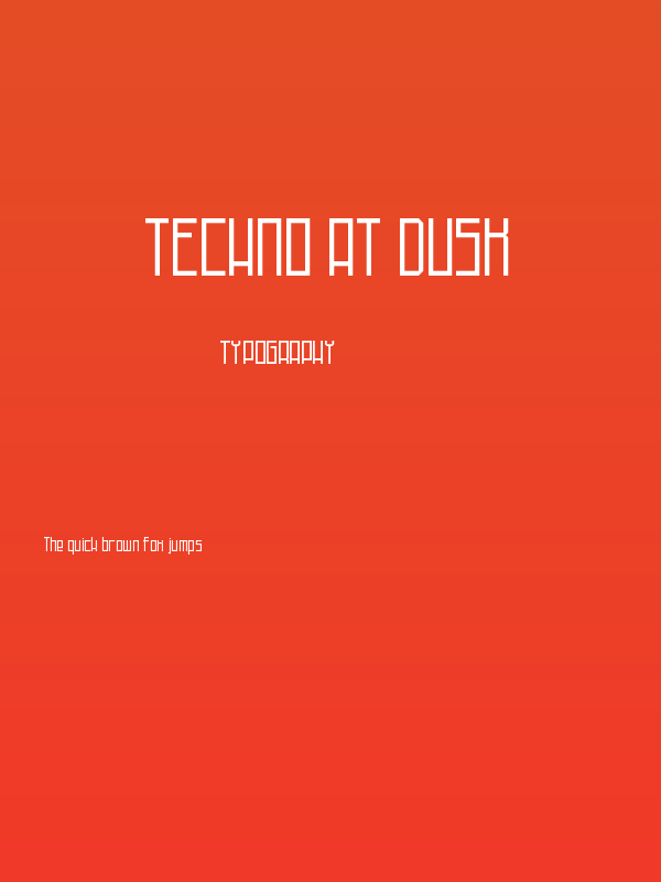 Techno at Dusk Poster