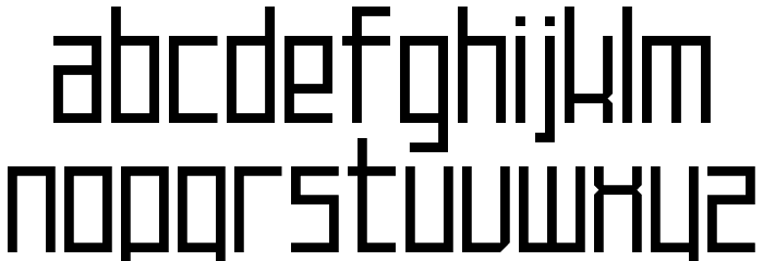 Techno at Dusk Font LOWERCASE
