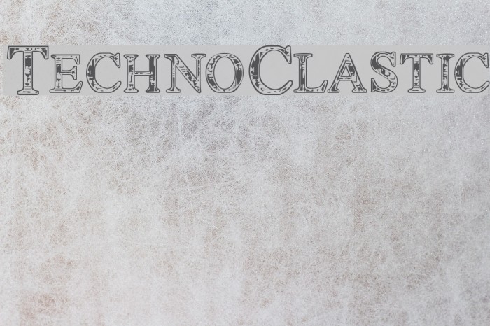 TechnoClastic Font examples