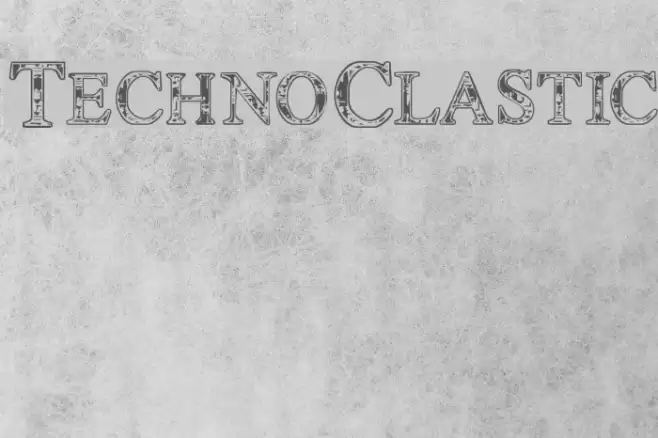 TechnoClastic Font examples