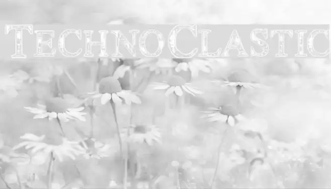 TechnoClastic Font examples