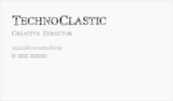 TechnoClastic Business Card