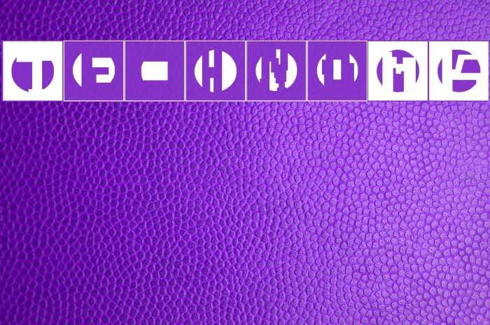 TechnoMK Font examples