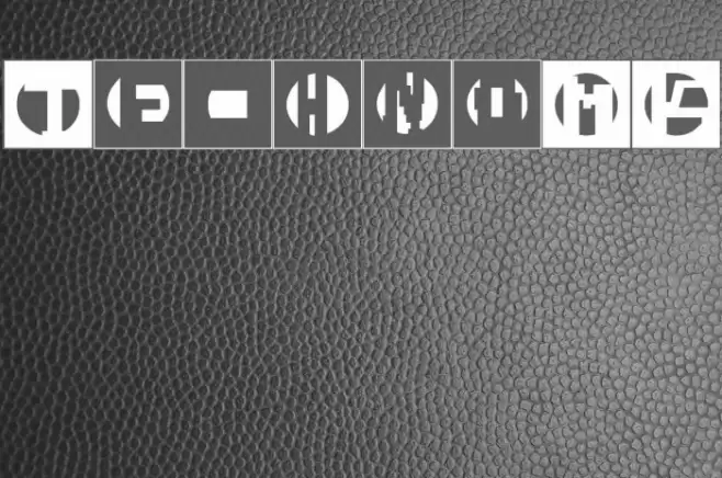 TechnoMK Font examples