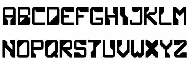 TechnoPro Regular 字体 大写