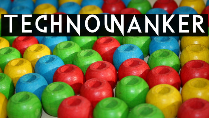TechnoWanker Font examples