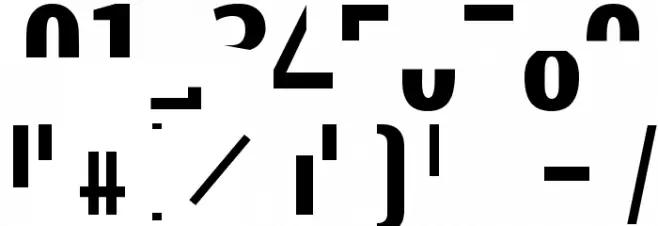 TechnoX1 Font OTHER CHARS