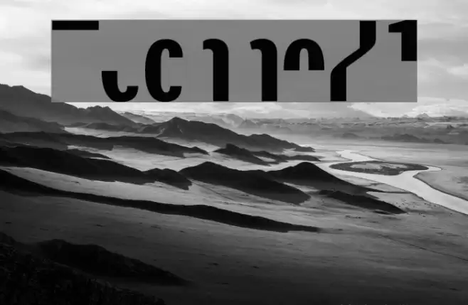 TechnoX1 Font examples