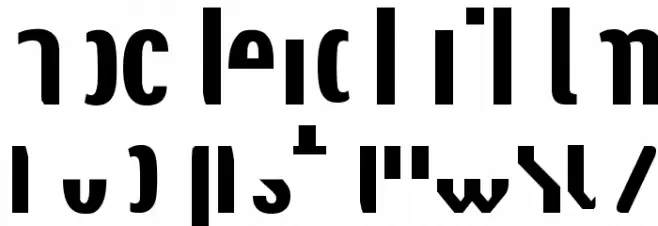 TechnoX2 फ़ॉन्ट लोअरकेस