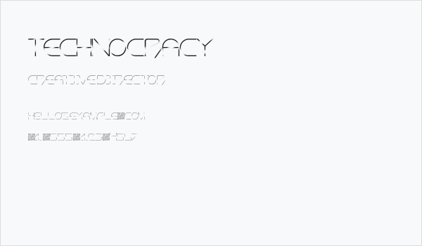 Technocracy Business Card